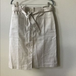 Linen skirt size 8 J. Crew